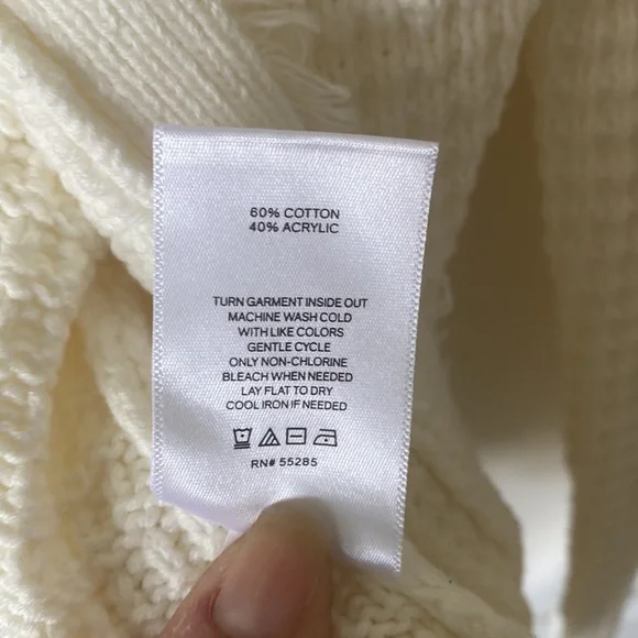 “Express” ivory, textured, embellished button sweater/blazer; size XS; NWOT - Picture 13 of 13